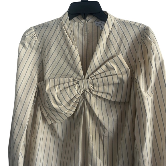 CURRENT AIR Florence bow detail top in natural Size M NWT - Picture 4 of 9